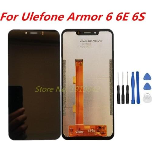 For UleFone Armor 6 6E 6S 2246*1080 6.2inch LCD Display Assembly+Touch Screen Digitzer Repair Panel Glass For UleFone Armor 6