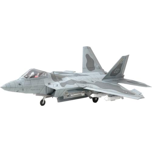 1:33 U.S. F-22 Raptor Emulational DIY 3D Paper Card Model Building Sets Educational Toys Military Model Construction Toys