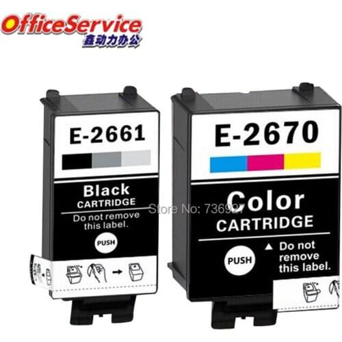 3 Sets T2661 T2670 Compatible Ink Cartridges For Epson WorkForce WF-100W inkjet printer in European market