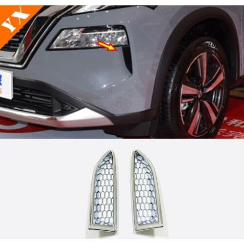 ABS Chrome for Nissan X-trail XTrail t33 Car Front Light Side Decor Air Conditioner Outlet product 2021 2022 Accessories 2pcs