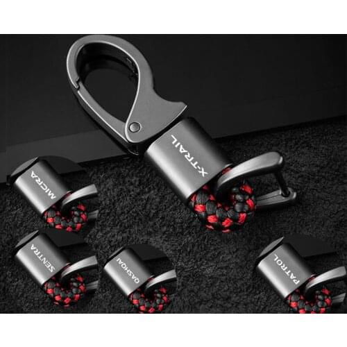 Zinc Alloy Car Trinket for Nissan X-trail Nismo Almera Qashqai Patrol Juke Sentra Car Keychain Universal Car Keychains Key Ring