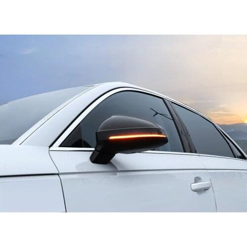 Car Styling 2PCS Dynamic Turn Signal Light LED Side Mirror Indicator Sequential Blinker Light For Audi A4 B9 2017 2018 2019