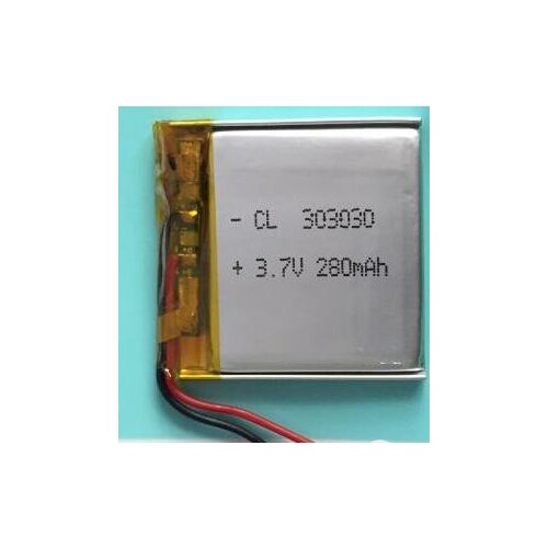 Free shipping 1pcs 3.7v 280mah 303030 polymer lithium li-po rechargeable battery for MP3 MP4 Bluetooth headset mini speaker