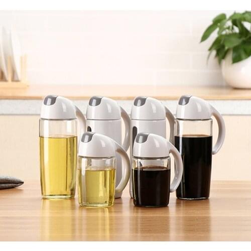 Cooking Seasoning Bottle Sauce Vinegar Olive Oil Dispenser Bottle Pot Leakproof Kitchen Healthy Gravy Boat Tools Accessories
