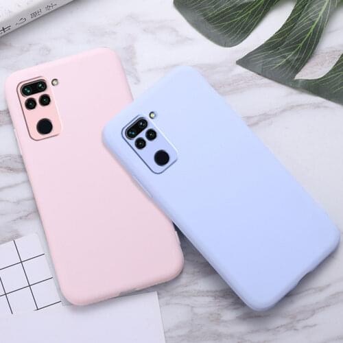 Candy Color For Xiaomi Redmi Note 9 Case Shockproof Soft Silicone TPU Cover For Redmi Note 9 Case xiaomi Redmi Note9 Fundas 100