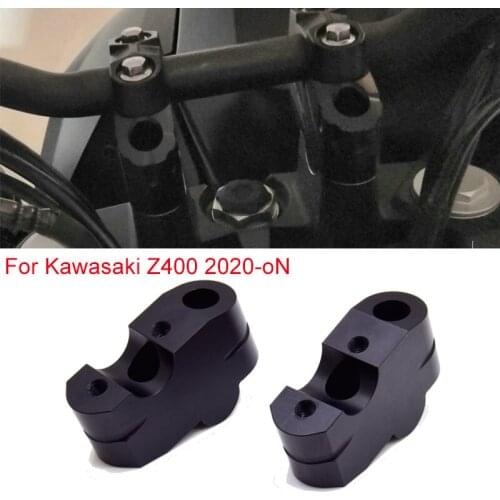 For Kawasaki Z400 Z 400 Z-400 2020-on Handlebar Clamp Risers Grips Motorcycle Accessories Z400 CNC Handlebar Riser Up 40mm