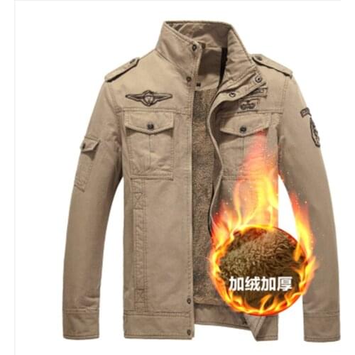 Hot Sell Military Jacket Men Plus Size 5XL 6XL Autumn Winter Outdoor Hiking Camping Cotton Windbreakers Male Army Fleece Coats