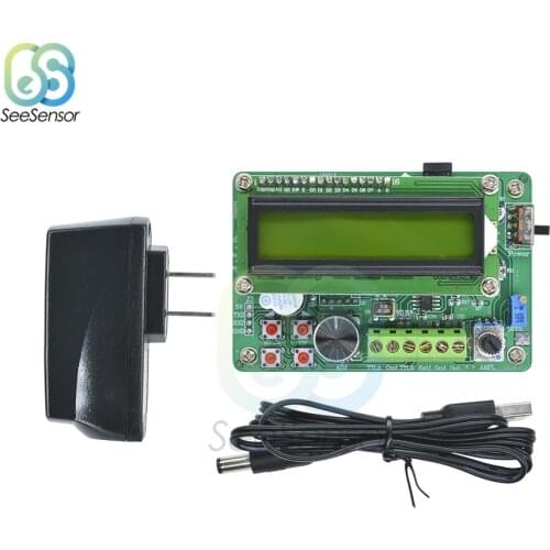 5MHz DDS Signal Generator Signal Source Module 1602 LCD Display Sine/Triangle/Square Wave TTL Output Storage Recall Functions