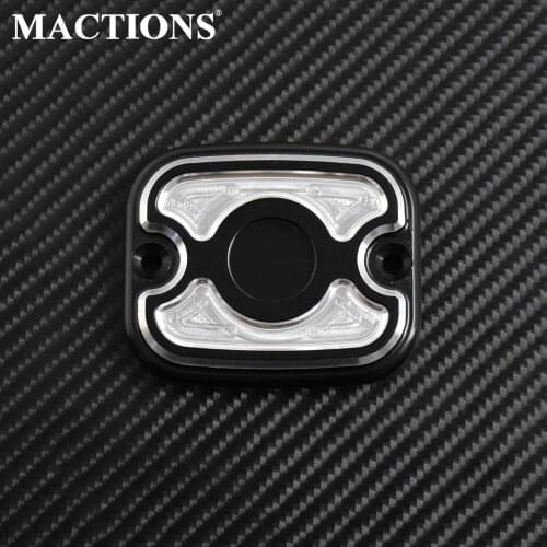 Motorcycle Front Brake Master Cylinder Cover For Harley Dyna 2006-17 Softail 2006-14 Trike 2014-17 Touring Road Glide 05-07