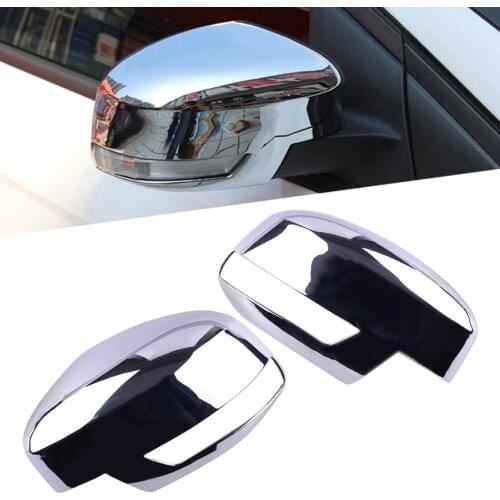 1 Pair Chrome Silver Rearview Side Mirror Cover Trim ABS Plastic fit for Ford Focus 2012 2013 2014 2015 2016 2017 2018