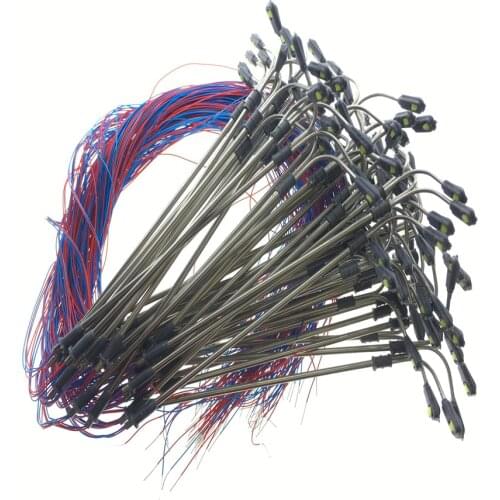 20PCS Illumination Steel Pipe Light Model Toy N Scale Architectural Metal Lamp Miniature Light Layout Kit For Of Scene Layout