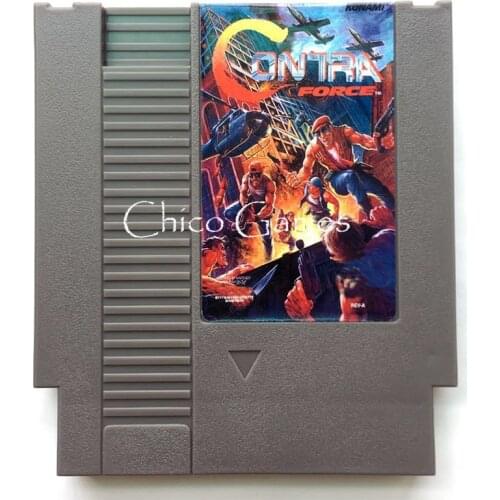 Contra Force 72 Pins Game Card For 8 Bit Game Player