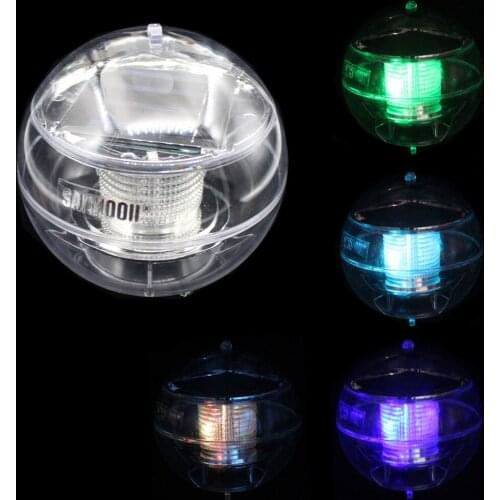 SANHOOII Transparent LED Swimming pool Floating Lamp Color Changing Solar Power Light for Garden Outdoor Holiday Decoration