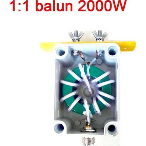 High power 1:1 balun 2000W waterproof shortwave antenna balun 2KW 2-50MHz Short wave