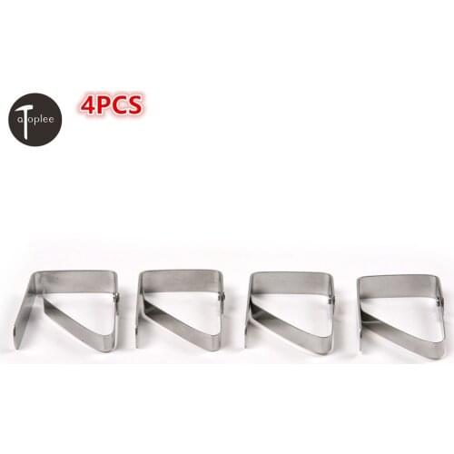 4Pcs/ Lots Stainless Steel Tablecloth Clip Table Cover Clips Holder Clamps Party Picnic Hanger Hooks