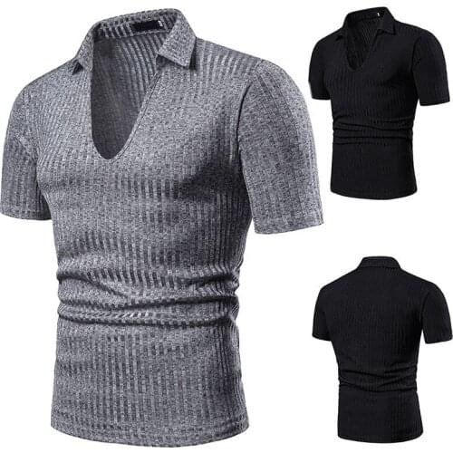 ZHELIN Short Sleeve Polos For Men