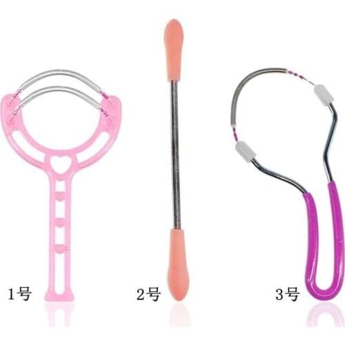 1pc Manual Face Hair Remover Epilator Stainless Steel Spring Threading Shaver Stick Depilatory Facial Skin Care Beauty Tool