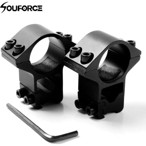 2pcs/Set 25.4mm Ring 11mm Dovetail Rail 3/8" Mount High Profile Rifle Scope Mounts Hunting Accessories