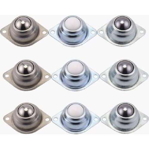 4pcs Metal Steel Swivel Ball Caster Wheel Car Robot Universal Eye Round Wheel For Machinery Trolleys Furniture Hardware