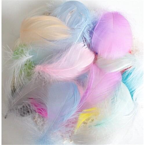 50 PCS 8-12 CM Turkey Feathers Fluffy Wedding Dress DIY Jewelry Wedding Decoration Clothing decoration Accessories Feathers
