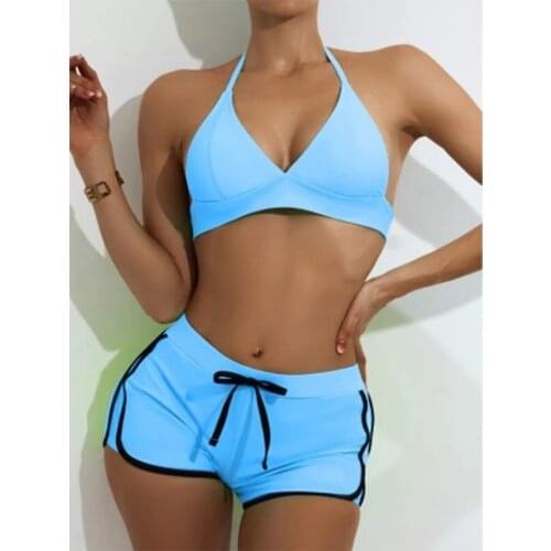 BeachShiny Swimwear With Shorts