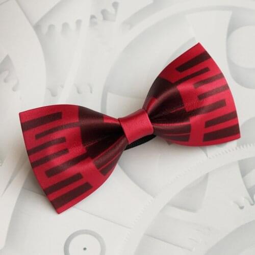 Free shipping New Mens male Original wedding fashion Groom best man Red Double Happiness Chinese Bow Tie Wine Red Chinese Style