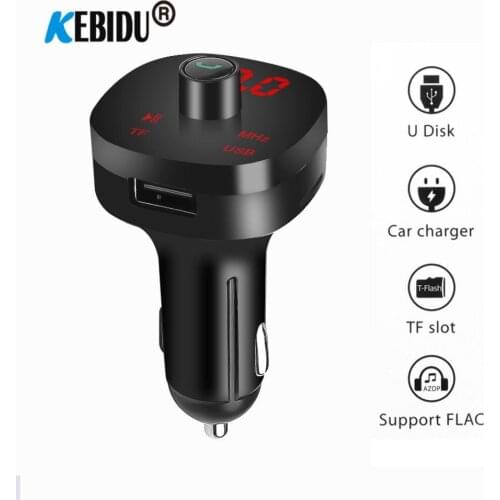 Wireless Car MP3 Player Audio Adapter 4.0+EDR Bluetooth Hands free Car Kit FM Transmitter Dual USB Phone Charger for Car Stereo