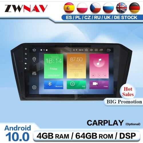 Carplay 2 Din Android Screen Multimedia For Volkswagen VW PASSAT 2016 Navi Radio Receiver Audio Stereo Player GPS Head Unit
