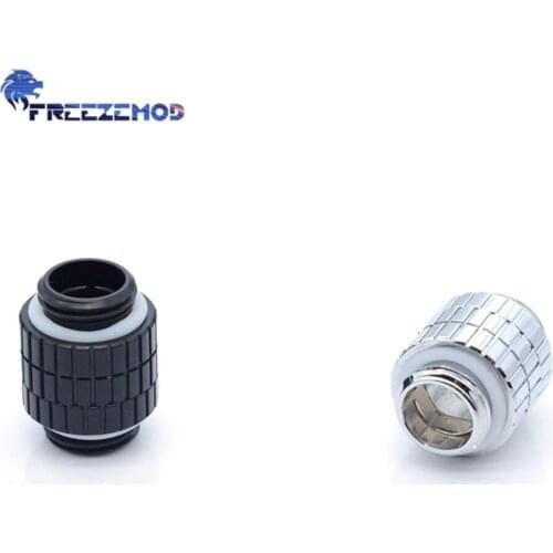 FREEZEMOD Male-Male 360 Degree Rotary G1/4 ''Thread Dual External Hexagonal Fixed Adapter Double Male Fitting Water Cooler Mod