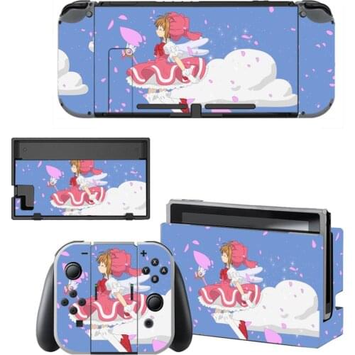 Card Captor Sakura Screen Protector Sticker Skin for Nintendo Switch NS Console Dock Charger Stand Holder Joy-con Controller