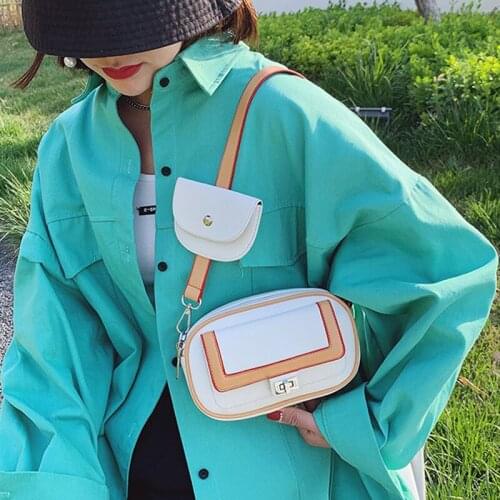 Fashion Small PU Leather Flap Crossbody Bag for Women 2021 Classic Fashion Luxury Branded Chain Shoulder Handbags and Purses