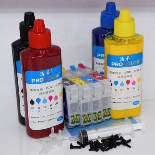 T02W1 502 502XL CISS inkjet cartridge Pigment dye ink refill kit For Epson XP-5100 XP-5105 WF-2860 WF-2865DWF printer ARC chip