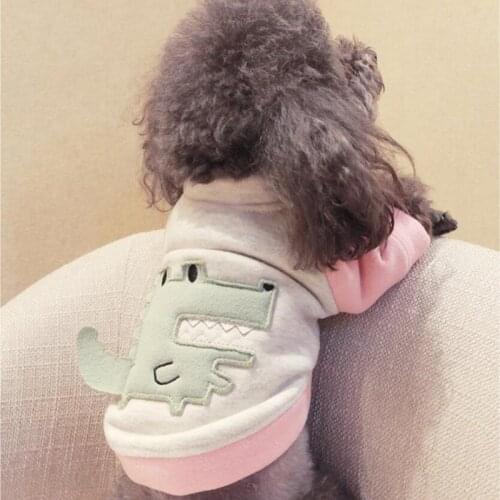 Pet Clothes Dog Hoodies Dinosaur Dog Coat Hoodies Leisure Dog Sweatshirts For Small Cat Dogs French Bulldog Clothes Yorkie