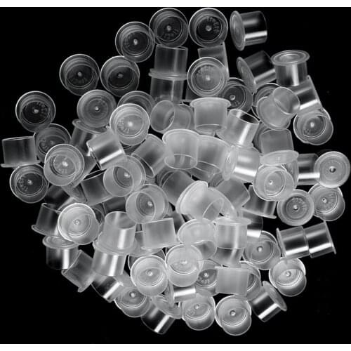 Lots Disposable Plastic Tattoo Cup Pot Pigment Ink Holder Medium Size 500pcs