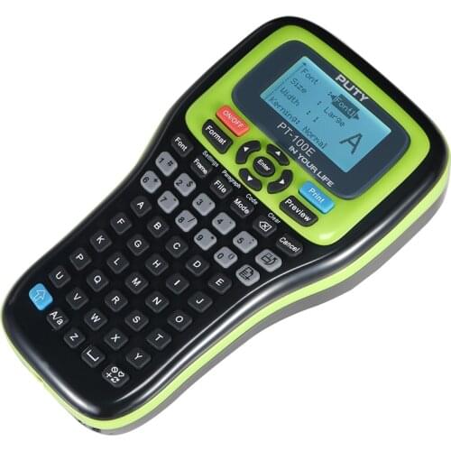 PUTY Label Printer Compatible For Brother Label Tape Tz Series For Ofiice Or Cable Tag Thermal Transfer Printer