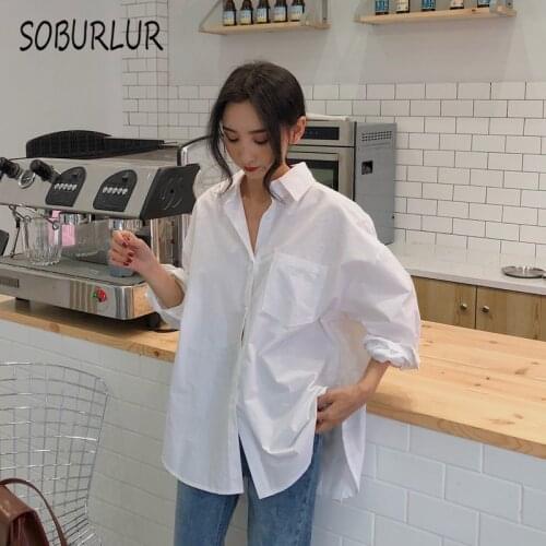 SOBURLUR Women's Big Shirts