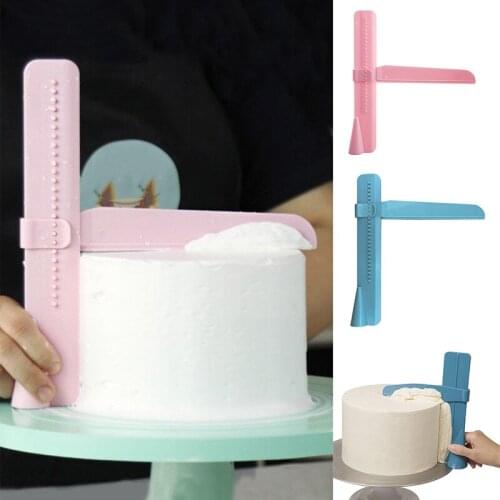Cake Scraper Adjustable Height Screed Smoother Fondant Spatulas Cake Diy Cake Decoration Rotating Cake Scraper Tool Accessories