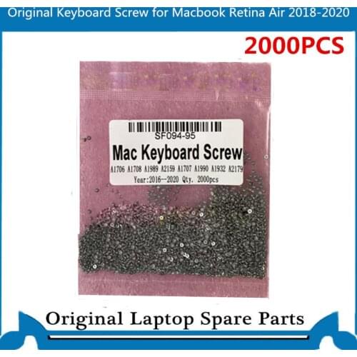 2000PCS Original Keyboard Screw for Macbook Pro Retina A1706 A1708 A1932 A2141 A1990 A1989 Keyboard Screw 2018-2020