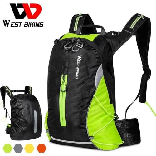 WEST BIKING 16L Waterproof Cycling Backpack Outdoor Sports Climbing Backpack Bike Water Bag Hiking Backpack Bike Accessories