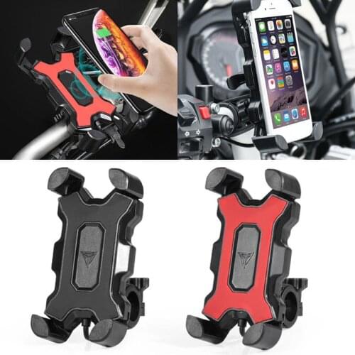 Motorcycle Handlebar Mirror Wireless Charger Mount Stand Holder for Cellphone