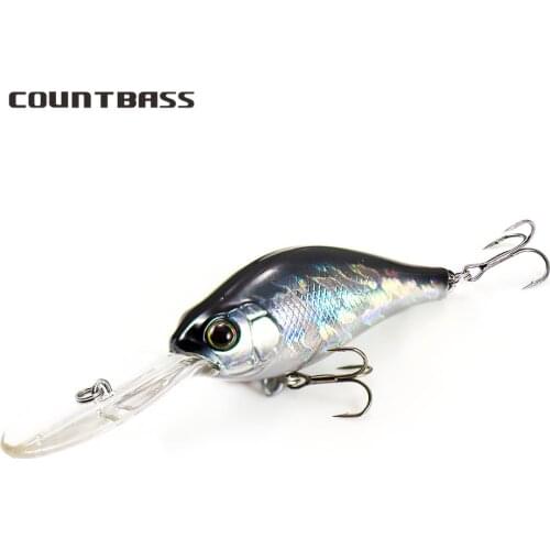 1pc Countbass 65mm 14.5g Floating Deep Crank Bait Floating Fishing Leurres Diving Depth 4m Wobbler Lures La Peche Au Leurre
