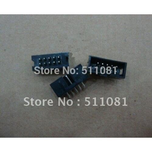10pcs DC3 10 Pin Shrouded Male Header Connector 2.54mm 10PIN