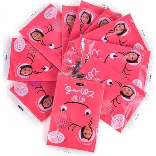 HOT 10pcs Single Package Fashion Bangs Magic Paste Posts Hair Sticker Clip Magic Tape Fringe Hair Bang Patch Stick For Women