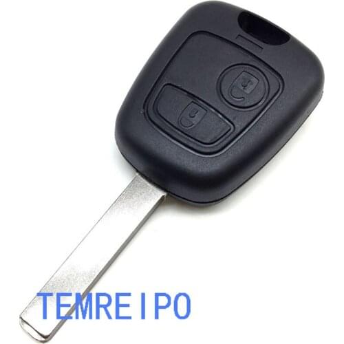 20pcs/lot Replacement Case Remote key shell Case fits for Peugeot 307 blank cover uncut blade auto parts
