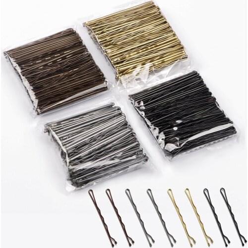 50/100 Pcs 4 colors 5cm Hair Clip Lady Hairpins Curly Wavy Grips Hairstyle Hairpins Women Bobby Pins Styling Hair Accessories