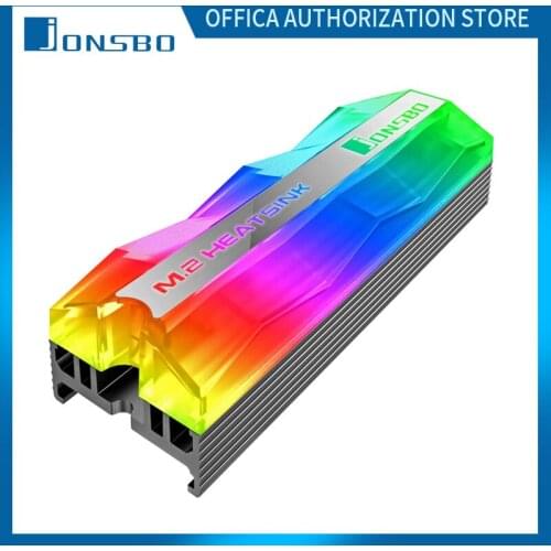 Jonsbo M.2 Aluminum Radiator Hard Drive Disk Cooling 5V 3Piin ARGB Light Need Motherboard To Support 5V Light Effect Function