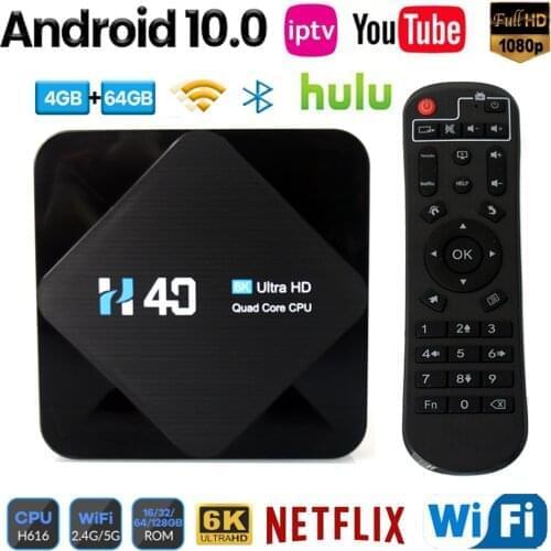 Android TV Box Android 10 4GB 64GB 32GB 6K 3D Video H.265 Media Player 2.4G 5GHz Wifi Bluetooth Set top box Smart TV Box