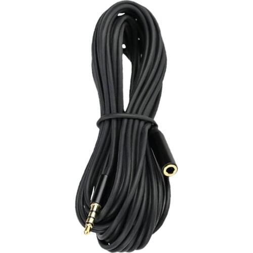 3.5mm TRRS to TRS Audio Extension Cable Connector Wire 6 meters/19.68ft for Mobile Phone, Microphone, Computer