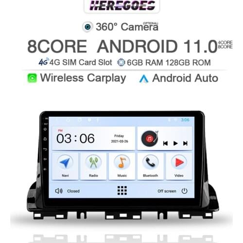 Wireless Carplay DSP Android 10.0 Car DVD Player For KIA CERATO 4 Forte K3 2018 2019 2020 4G LTE GPS WIFI Bluetooth RDS Radio