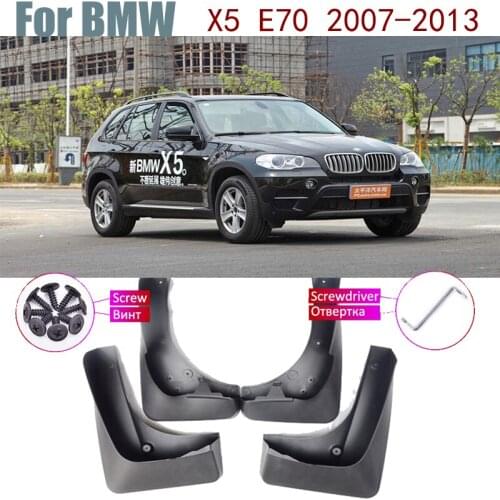 Front Rear Fender Mud Flaps Guard Splash Flap Mudguards Car Accessories Mudguard For BMW X5 E70 2013~2007 2011